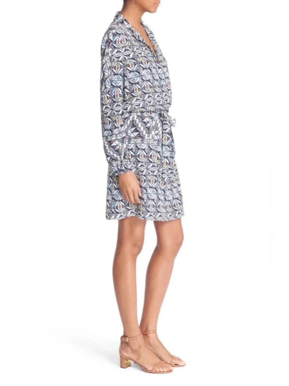Tory Burch 100% Silk Tunic Dress Size 4 Flawed